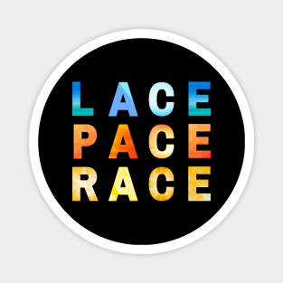 Lace Pace Race Magnet